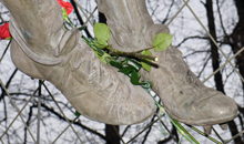 22/11/2008 Акция возложения цветов к памятнику Л.И. Яшина у Северной трибуны стадиона